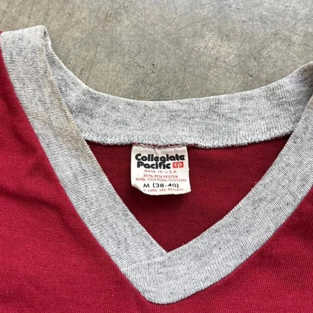 Vintage 80's‎ 90's Collegiate Pacific Single Stitch Jersey Shirt Size M